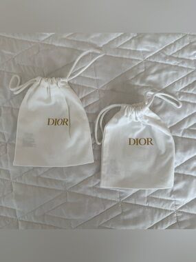 Dior drawstring bags set of 2